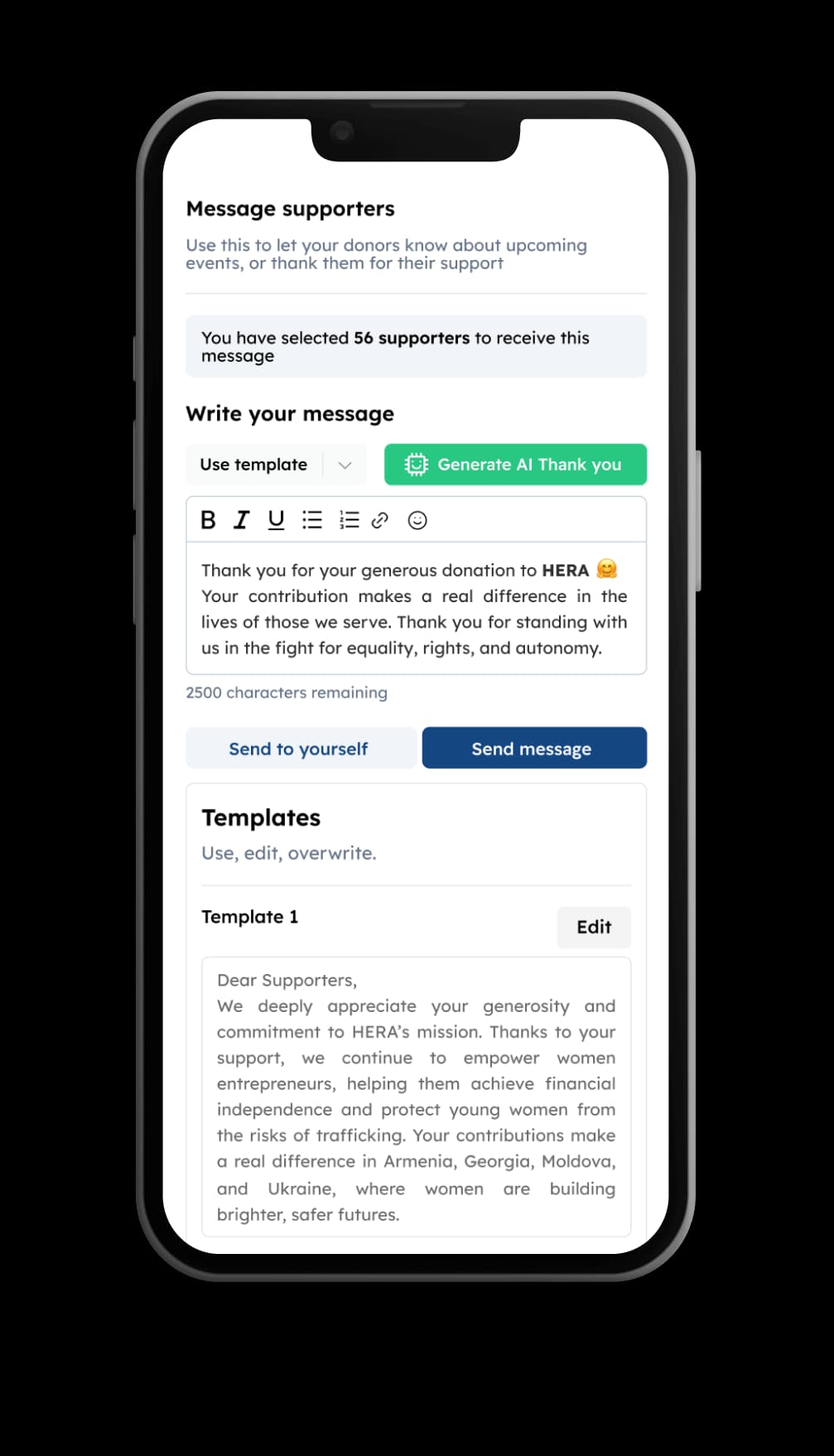 Mobile fundraising