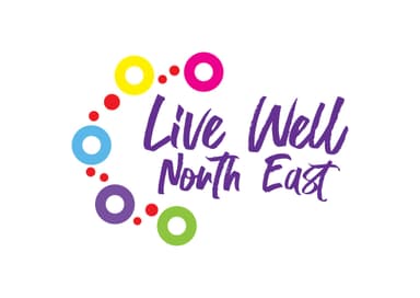 Live Well North East Logo