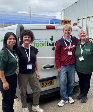 Weston Favell Centre Foodbank Logo