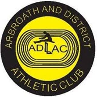Arbroath and District Athletics Club. Charity no.SC043413 Logo