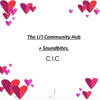 The li'l community hub + sound bites C.I.C Logo