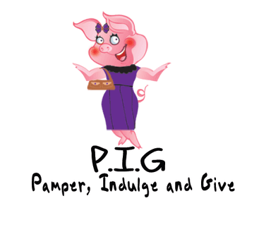 Pamper Indulge and Give Logo