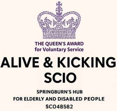 ALIVE & KICKING SCIO Logo