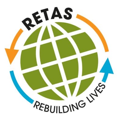RETAS (Refugee Education Training Advice Service) Logo
